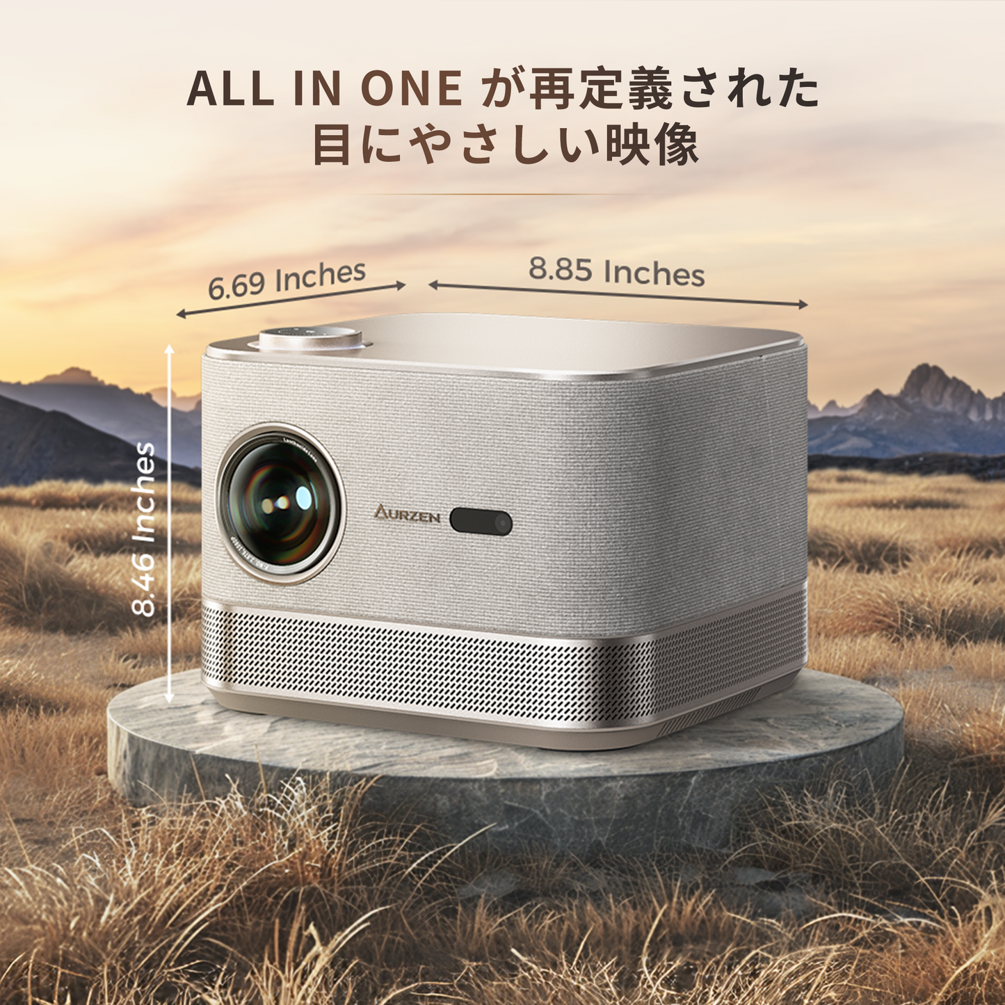 aurzen boom3プロジェクター 250"大画面ホームプロジェクター